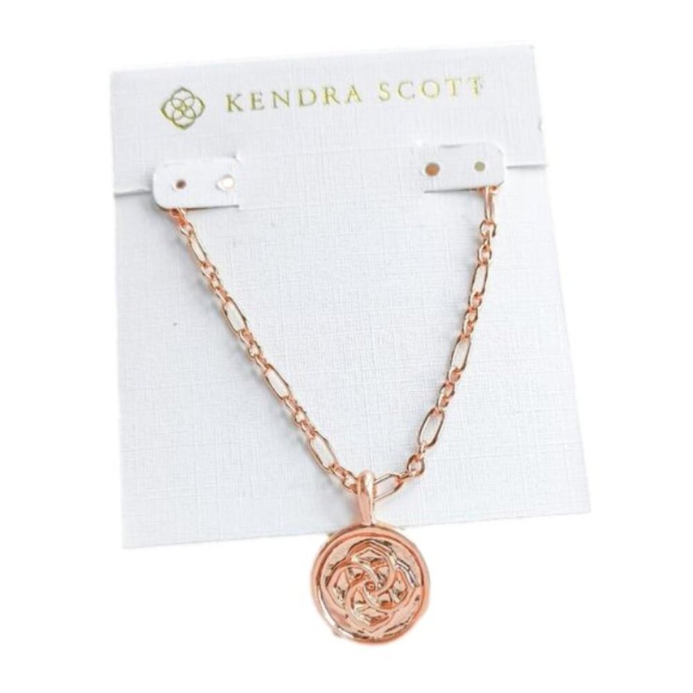 Kendra Scott Dira Coin Pendant Rose Gold Brand New with Tags